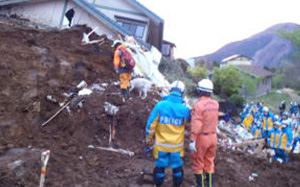 熊本地震出動時の写真