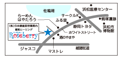 お店周辺の地図