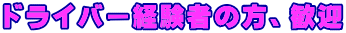 �h���C�o�[�o���҂̕��A���}