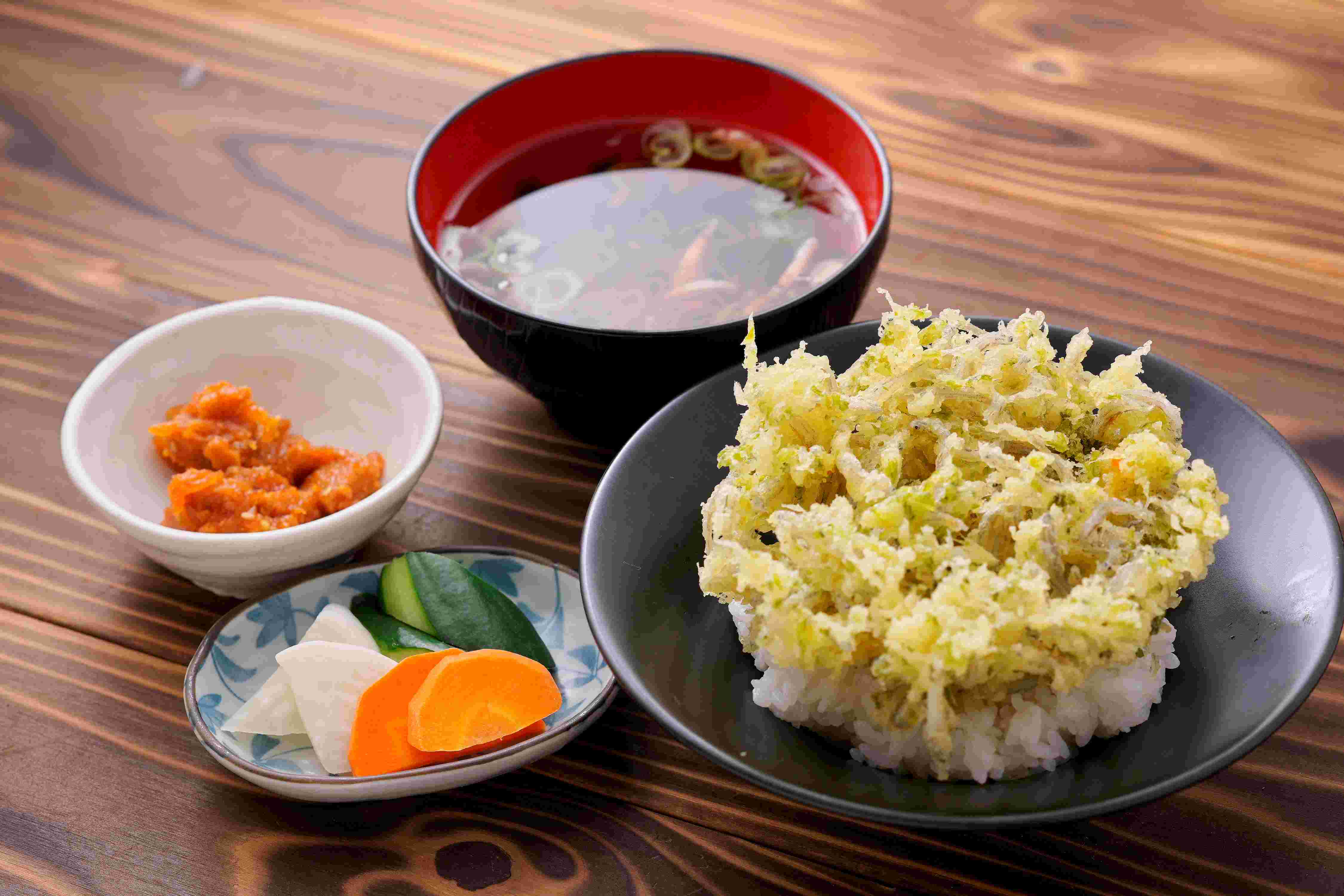 あおさのかき揚げ丼