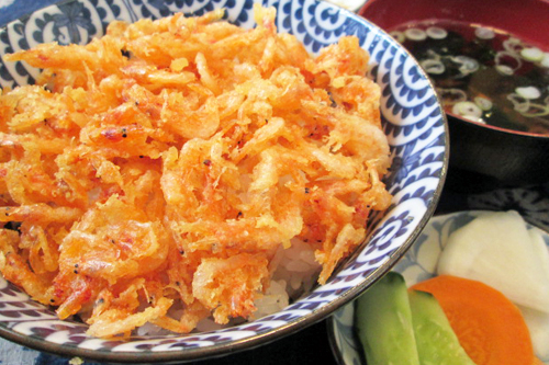 桜えびバラ天丼